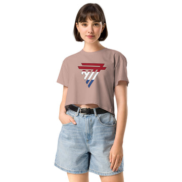 Netherlands Superhero Fashion Chest Logo - Women’s crop top