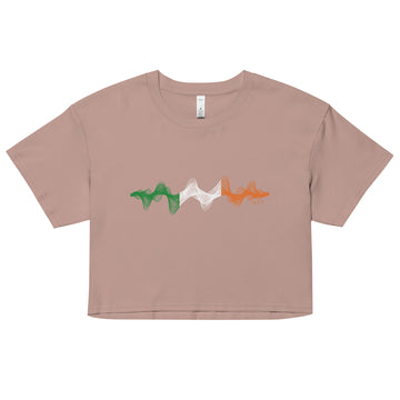 Ireland 3D Music Soundwave - Women’s crop top