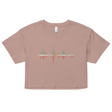 Iran Pulse Music Soundwave - Women’s crop top