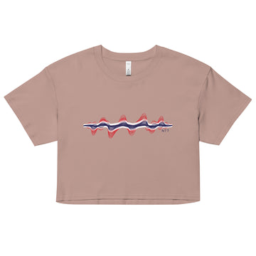 Thailand 3D Music Soundwave - Women’s crop top