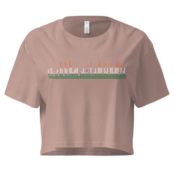 India Music Graphic Equalizer - Women’s crop top