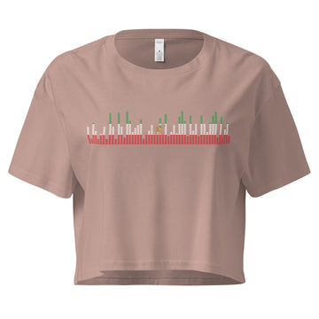 Iran Music Graphic Equalizer - Women’s crop top