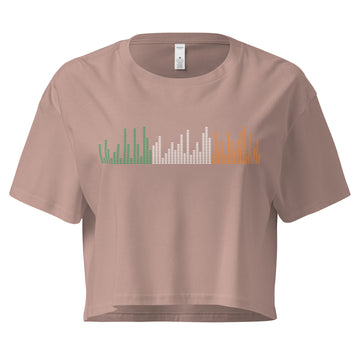 Ireland Music Graphic Equalizer - Women’s crop top