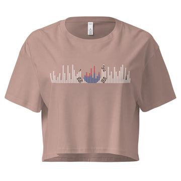 South Korea Music Graphic Equalizer - Women’s crop top