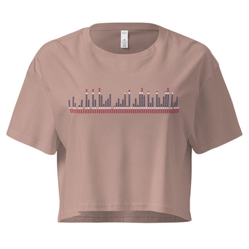 Thailand Music Graphic Equalizer - Women’s crop top