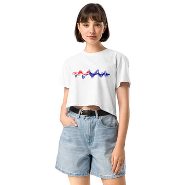 Australia 3D Music Soundwave - Women’s crop top