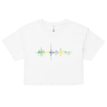 Brazil Pulse Music Soundwave - Women’s crop top