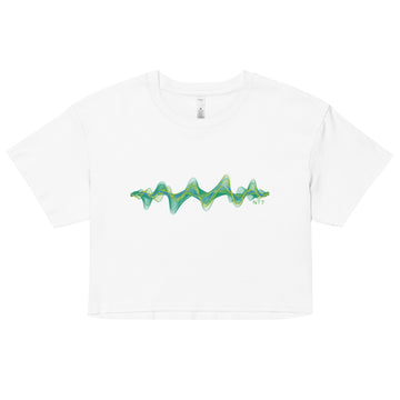 Brazil 3D Music Soundwave (v2) - Women’s crop top