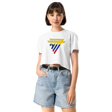 Colombia Superhero Fashion Chest Logo - Women’s crop top