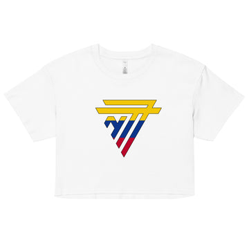 Colombia Superhero Fashion Chest Logo - Women’s crop top