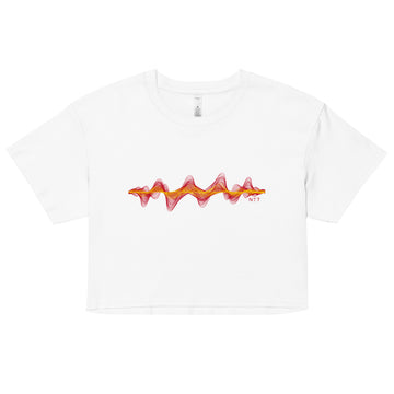 Spain 3D Music Soundwave - Women’s crop top