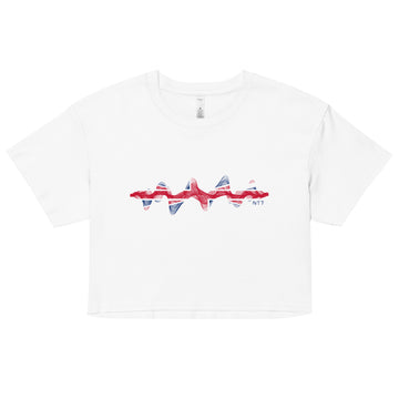 Great Britain 3D Music Soundwave - Women’s crop top