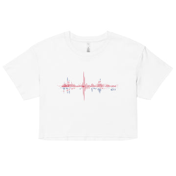 Great Britain Pulse Music Soundwave - Women’s crop top