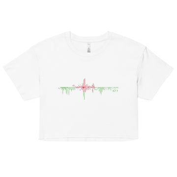 Wales Pulse Music Soundwave - Women’s crop top