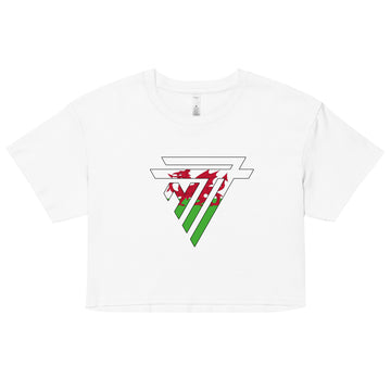 Wales Superhero Fashion Chest Logo - Women’s crop top