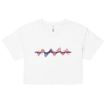 Norway 3D Music Soundwave - Women’s crop top