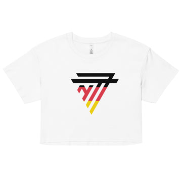 Germany Superhero Fashion Chest Logo - Women’s crop top