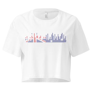Australia Music Graphic Equalizer - Women’s crop top