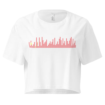 China Music Graphic Equalizer - Women’s crop top