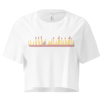 Spain Music Graphic Equalizer - Women’s crop top