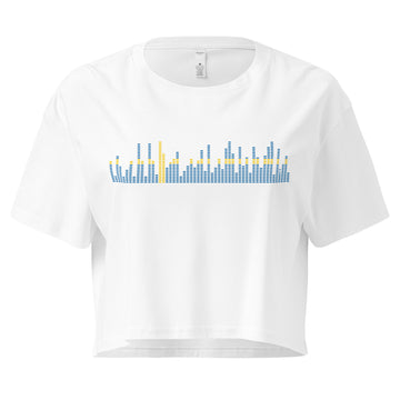 Sweden Music Graphic Equalizer - Women’s crop top
