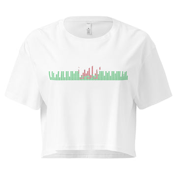 Wales Music Graphic Equalizer - Women’s crop top