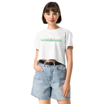 Wales Music Graphic Equalizer - Women’s crop top