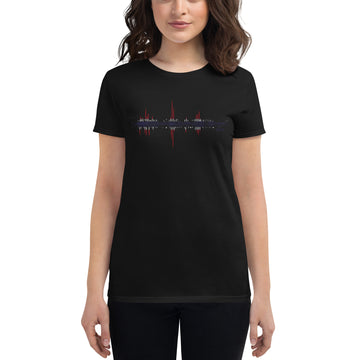 Thailand Pulse Music Soundwave - Women's short sleeve fitted t-shirt