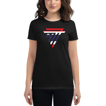 Thailand Superhero Fashion Chest Logo - Women's short sleeve fitted t-shirt