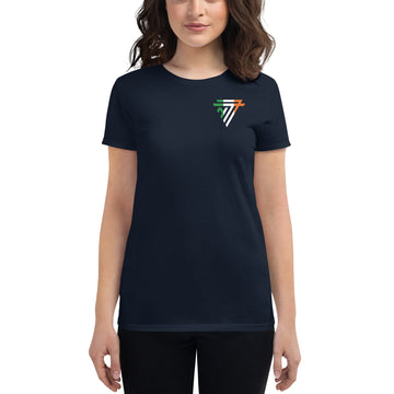 Ireland Fashion Chest Logo - Women's short sleeve fitted t-shirt