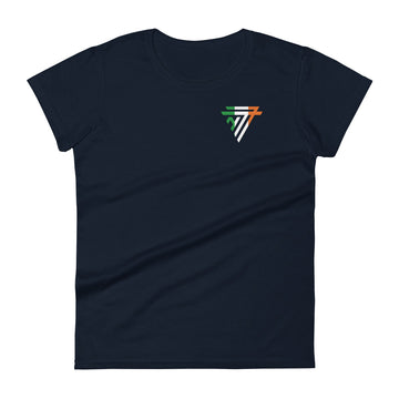 Ireland Fashion Chest Logo - Women's short sleeve fitted t-shirt