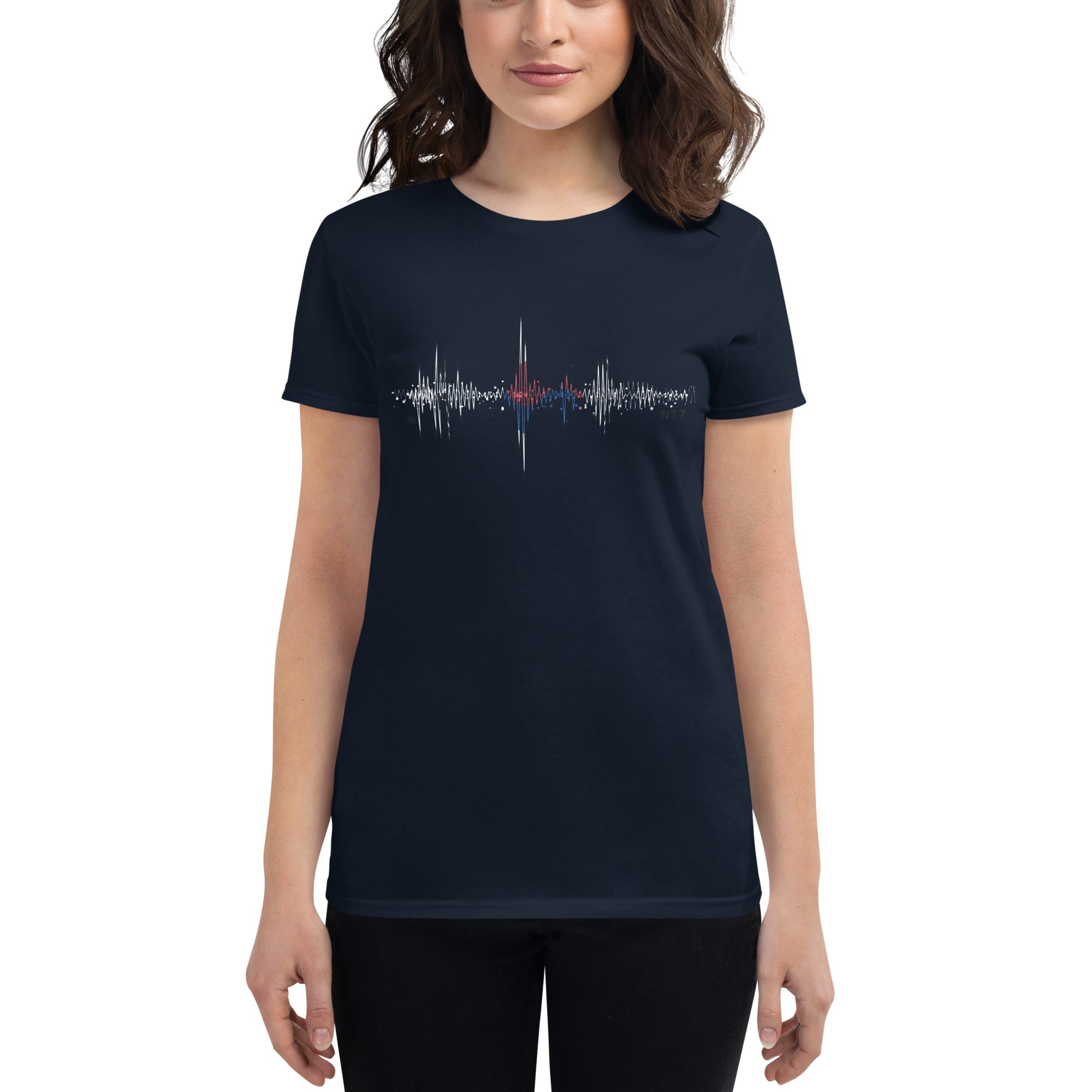 South Korea Pulse Music Soundwave - Women's short sleeve fitted t-shirt