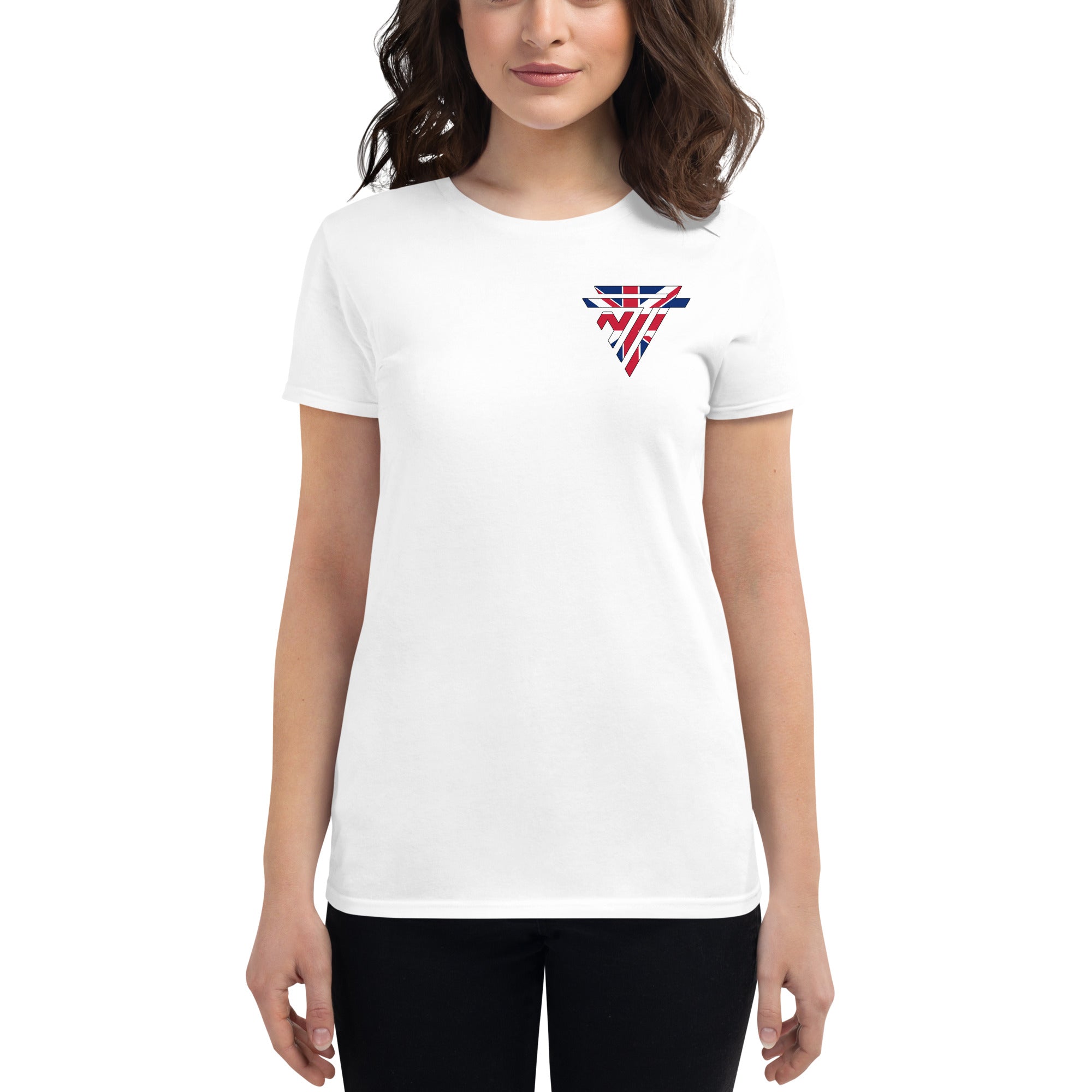 Great Britain Fashion Chest Logo - Women's short sleeve fitted t-shirt