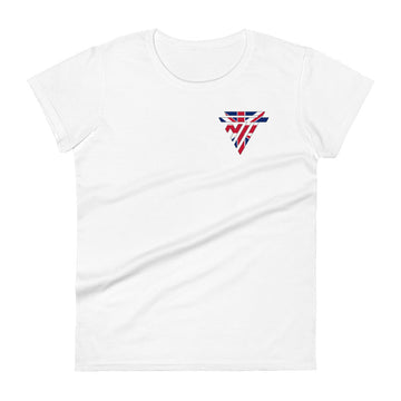 Great Britain Fashion Chest Logo - Women's short sleeve fitted t-shirt