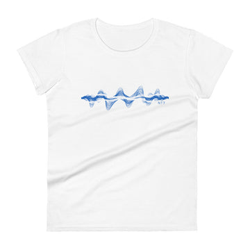 Scotland 3D Music Soundwave - Women's short sleeve fitted t-shirt