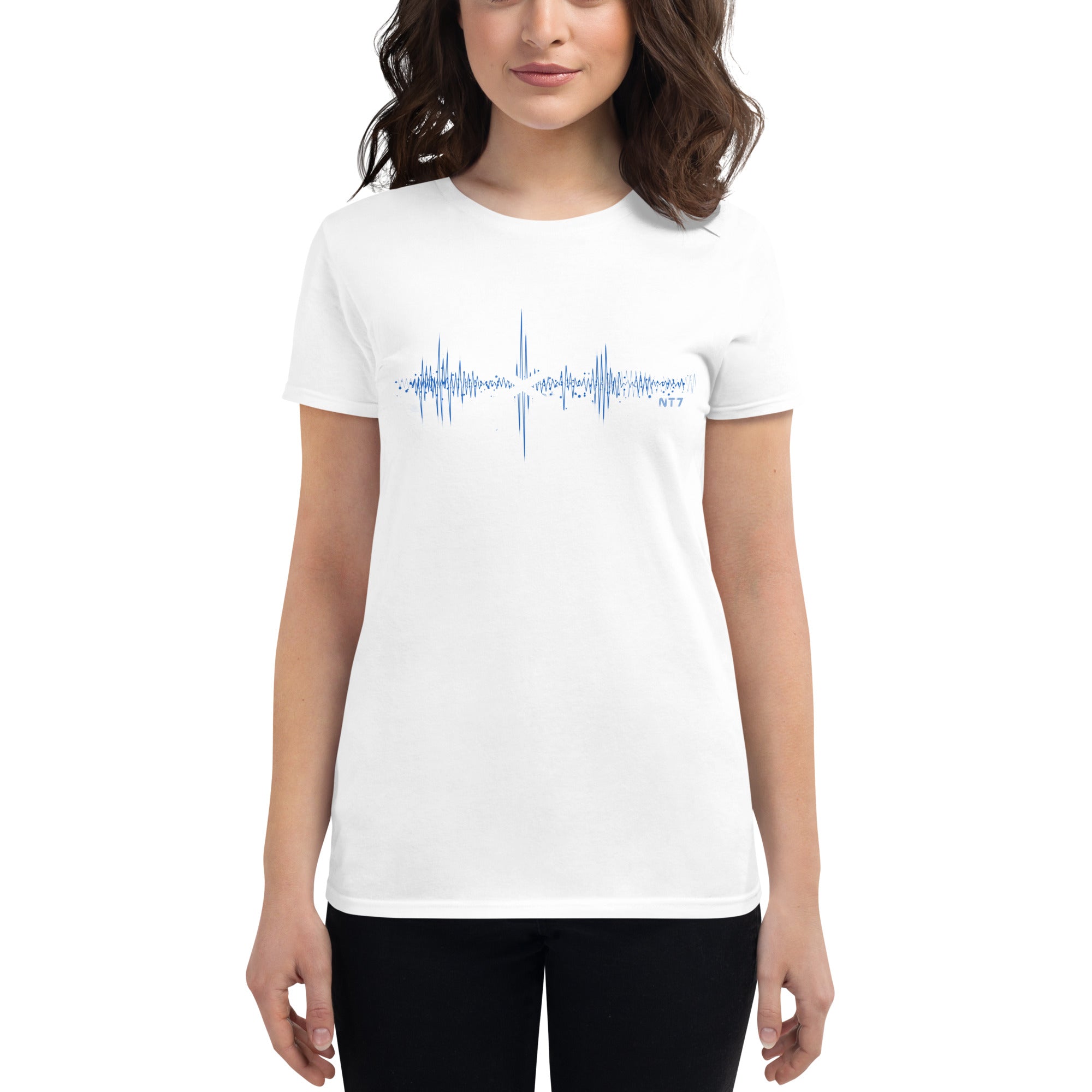 Scotland Pulse Music Soundwave - Women's short sleeve fitted t-shirt