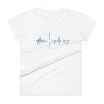 Scotland Pulse Music Soundwave - Women's short sleeve fitted t-shirt