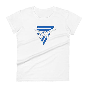 Scotland Superhero Fashion Chest Logo - Women's short sleeve fitted t-shirt