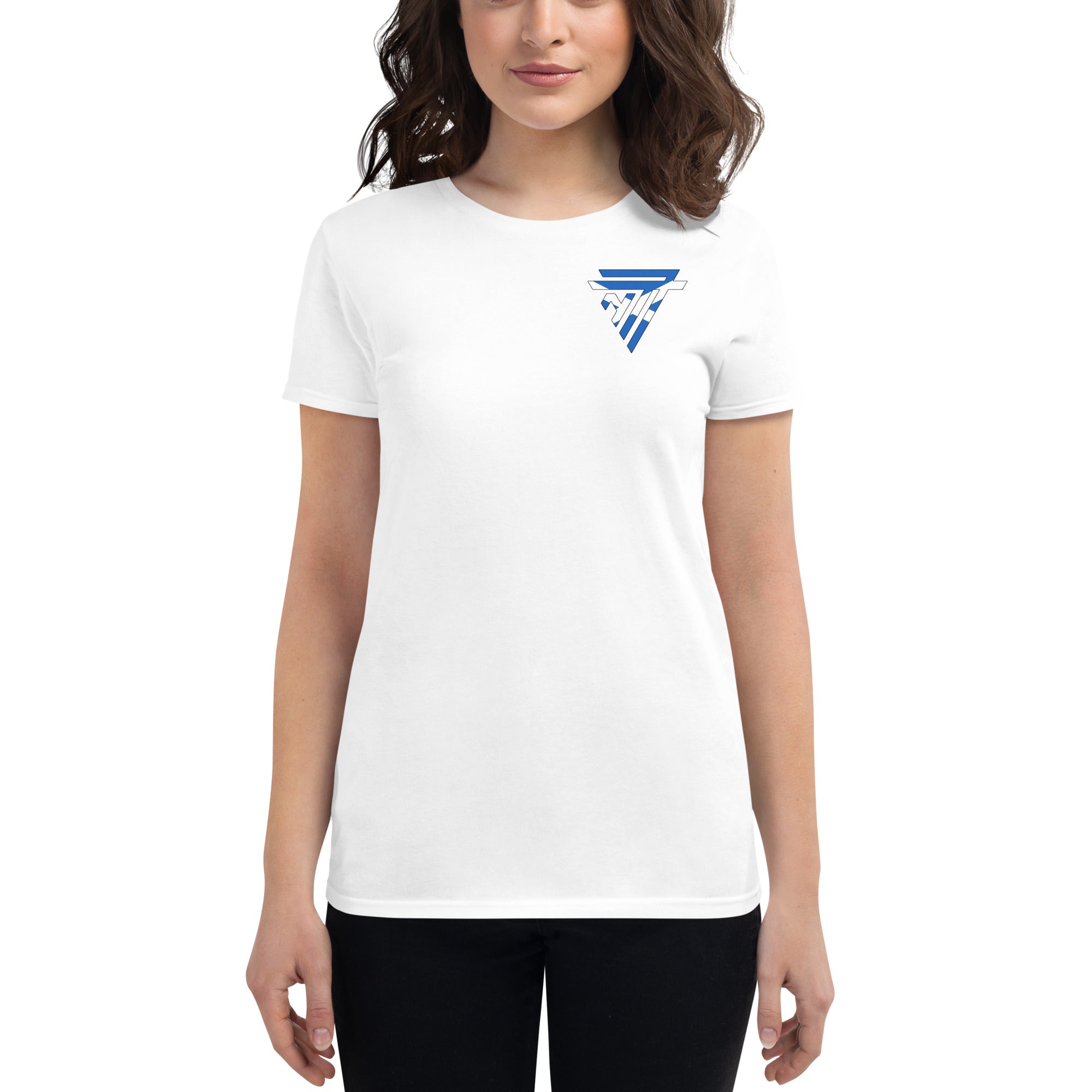 Scotland Fashion Chest Logo - Women's short sleeve fitted t-shirt