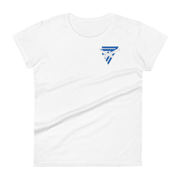 Scotland Fashion Chest Logo - Women's short sleeve fitted t-shirt