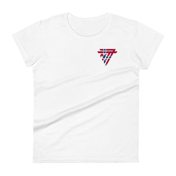 Norway Fashion Chest Logo - Women's short sleeve fitted t-shirt