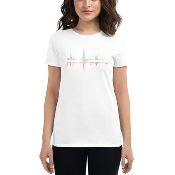 Iran Pulse Music Soundwave - Women's short sleeve fitted t-shirt