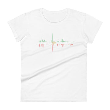 Iran Pulse Music Soundwave - Women's short sleeve fitted t-shirt