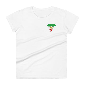 Iran Fashion Chest Logo - Women's short sleeve fitted t-shirt