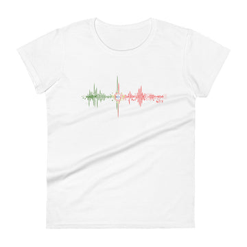 Portugal Pulse Music Soundwave - Women's short sleeve fitted t-shirt