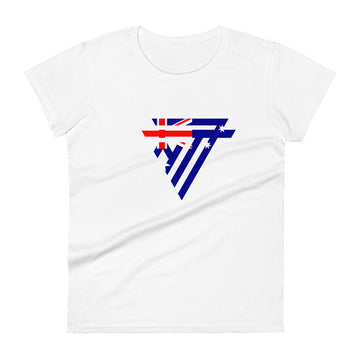 Australia Superhero Fashion Chest Logo - Women's short sleeve fitted t-shirt