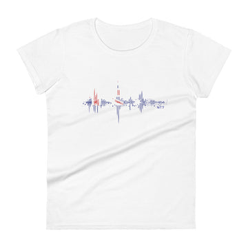 Australia Pulse Music Soundwave - Women's short sleeve fitted t-shirt