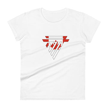 Canada Superhero Fashion Chest Logo - Women's short sleeve fitted t-shirt