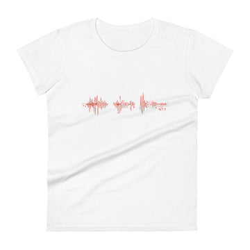 Canada Pulse Music Soundwave - Women's short sleeve fitted t-shirt