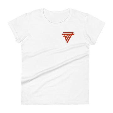 China Fashion Chest Logo - Women's short sleeve fitted t-shirt